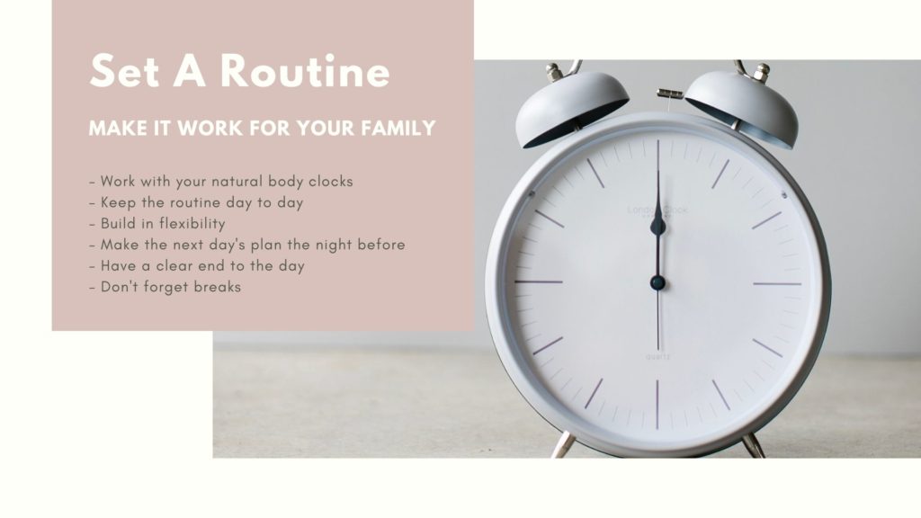 routines for homeschooling